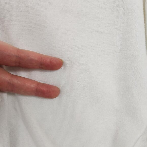 J Crew Sweater Womens Large White The Clare Cardigan Button Front Crewneck Knit - Picture 4 of 14